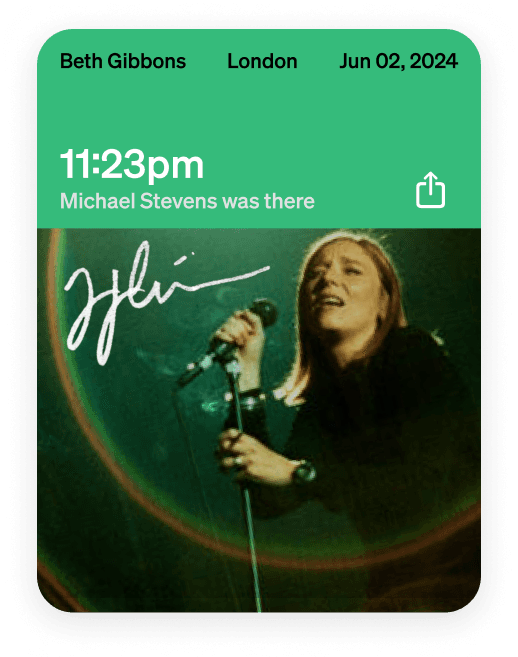 Concert memory card